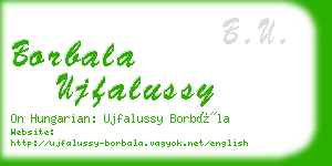 borbala ujfalussy business card